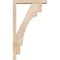 Ekena Millwork Merced Block Smooth Bracket w/ Offset Brace, Douglas Fir, 3 1/2"W x 16"D x 28"H BKT0402X16X28MRC05SDF - alternate 2
